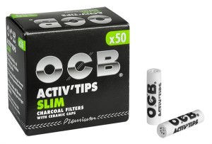 OCB Activ Tips Slim Aktivkohlefilter ø7mm