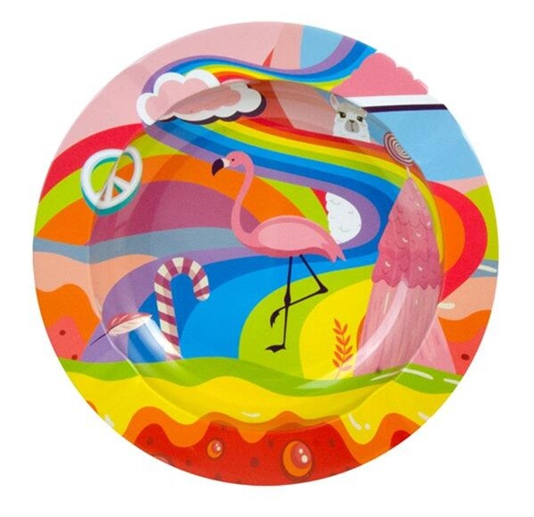 Metall-Aschenbecher "Crazy Flamingo" –...