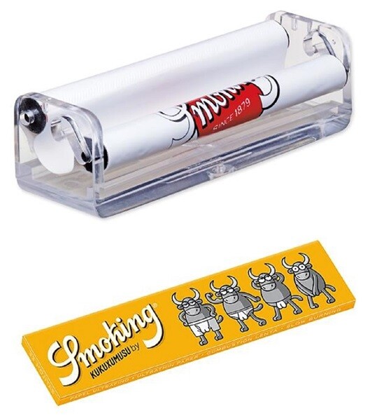 Smoking Rolling Machine Set King Size mit KUKUXUMUSU Papers – Drehmaschine & Booklet