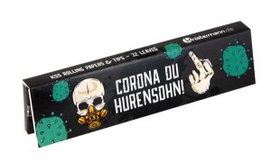 King Size Slim Papers & Tips Corona du Hurensohn