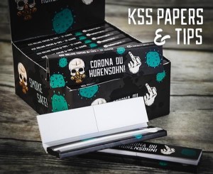 King Size Slim Papers & Tips Corona du Hurensohn