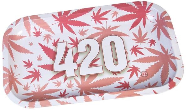 Dreh-Tablett - Rolling Tray, small "420 pink"