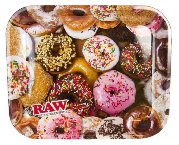 RAW® Dreh Tablett Rolling Tray groß  Donut