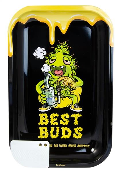 Rolling Tray Metall  Best Buds - Dab  + Card