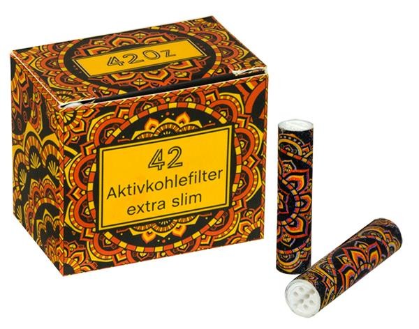 420z orange Extra Slim ø 6mm Aktivkohlefilter Keramikkappen