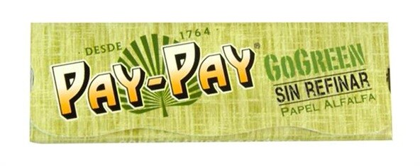 Pay-Pay GoGreen 1 1/4 Zigarettenpapier 78x44mm ungebleicht 50 Blatt