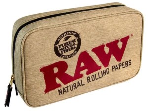 RAW Smell Proof Smokers Pouch / Tabaktasche, L