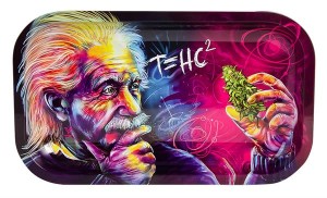 Dreh-Tablett - Rolling Tray, SMALL, "Einstein -...