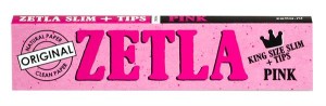 ZETLA PINK King Size Slim Zigarettenpapier & Filtertips