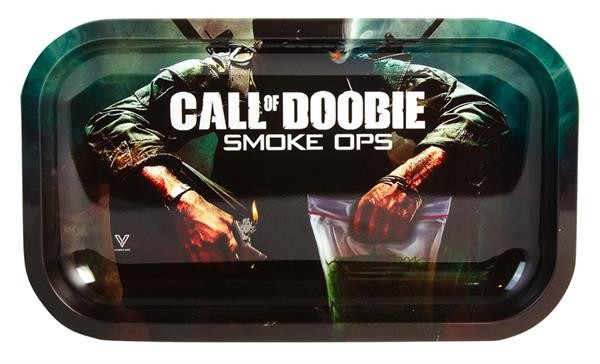 Dreh-Tablett Rolling Tray " Call of Doobie "  small