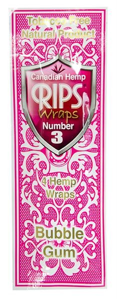 RIPS Canadian Hemp Wraps No 3 Bubblegum