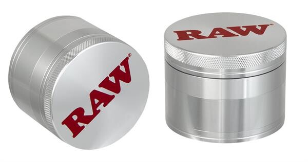 CNC Aluminium Mühle Grinder Polinator RAW™ – 4-teilig, magnetisch, Ø 56mm, silber