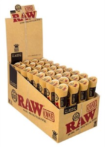 1 Box  RAW™ King Size Papercones 32 packs x 3 Cones