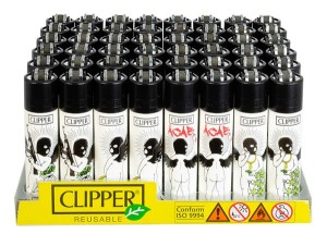 1x Clipper®  Feuerzeuge groß,, BADASS ANGELS  -...