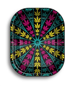 Rolling Tray Dreh-Tablett, Metall, MICRO "MANDALA...