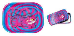 Geschenkset: Rolling Tray und Kräuterdose Seshigher Cat pink