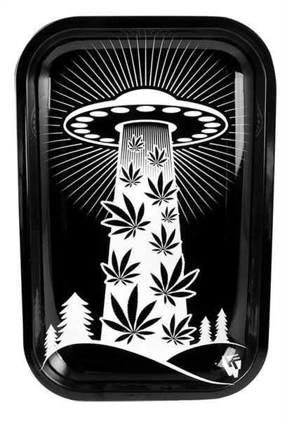 Rolling Tray Dreh-Tablett Metall small 420 Aliens