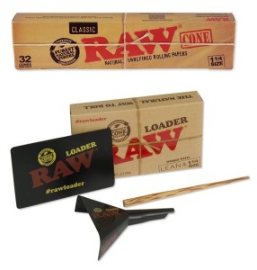 RAW™ 1 1/4 Papercones + RAW™ Loader / Cone Filler