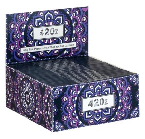 1 Box  420z King Size Slim ultra thin violett...