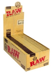 1 Box RAW® Classic Single Wide Papier