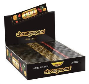 1 Box Choosypapers King Size Slim Zigarettenpapier "Slot Machine"