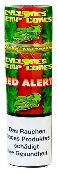 Cyclones Herbal Cone Blunts, Hemp Red Alert