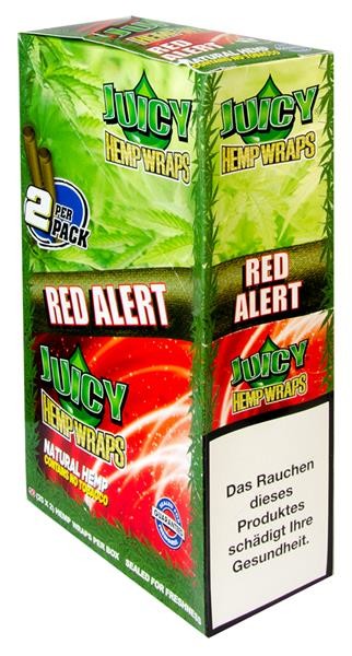 25x 2 (1 Box) Juicy Hemp Wraps Red Alert