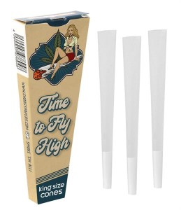 choosypapers King Size Cones 3Pack, Retro Babe Fly High