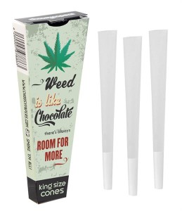 choosypapers King Size Cones 3Pack, Weed is like Chocolate