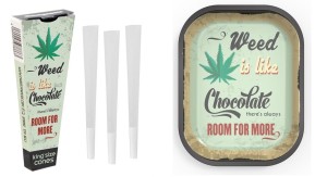 Geschenkset Rolling Tray Drehtablett + Cones 3Pack Weed...