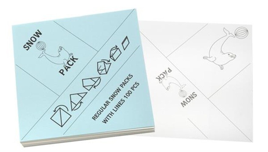 Seals Snow BIG Papers 95x95mm – 100 Blatt...