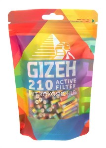 GIZEH Rainbow Active Filter Slim ø 6mm 210 Einzelfilter