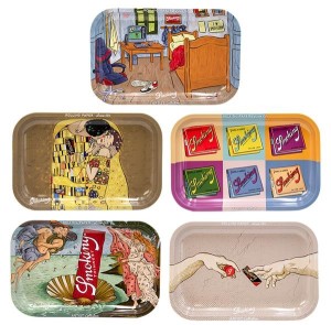 SMOKING Dreh-Tablett - Rolling Tray klein "SMOKING Artist Collection"