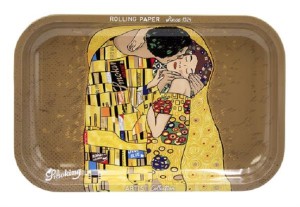 SMOKING Dreh-Tablett - Rolling Tray klein "SMOKING Artist Collection"