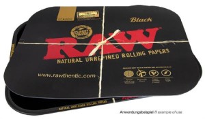 RAW® black magnetische Abdeckung  large Metall