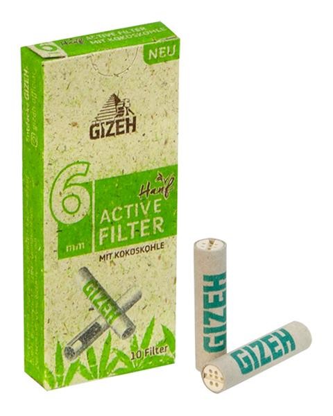 Gizeh Hanf Activ Filter mit Kokoskohle ø 6mm