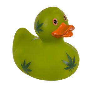 Gummi-Ente - Quietscheente "Stoner"