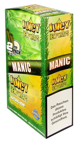 25x2 (1Box) Juicy Hemp Wraps MANIC