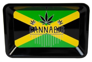 Dreh-Tablett - Rolling Tray, MINI, "Jamaica"