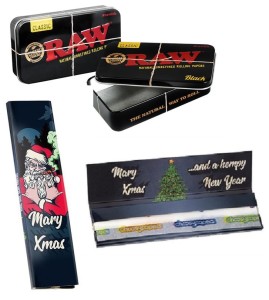 4x Choosypapers King Size Slim Weihnachten + Dose...