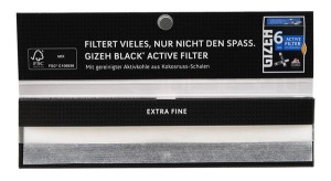 Gizeh Extra Fine (Black) King Size Slim Papier -34-