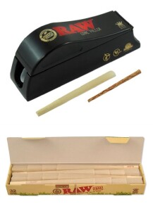 SET: Stopfmaschine King  Size RAW™ Cone Filler + 32 organic Cones