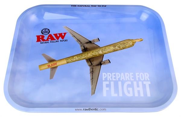 RAW™ Dreh Tablett Rolling Tray large Metall