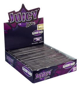 1 Box Juicy Jays King Size Slim aromat. Hanfpapier,...