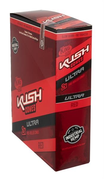 1 Box Kush Ultra Herbal Cones King Size, RED sweet