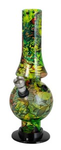 Acryl-Bong, 20cm, Bubble "Mini Graffiti"...