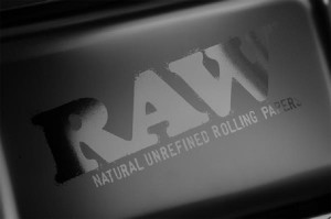 RAW® Dreh-Tablett - Rolling Tray small Black Murdered