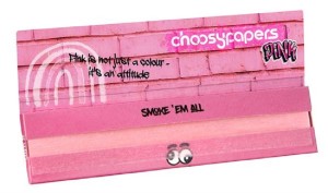 Choosypapers PINK King Size Slim Zigarettenpapier "Graffiti",