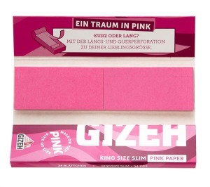 Gizeh ALL PINK King Size Slim Papier + Tips