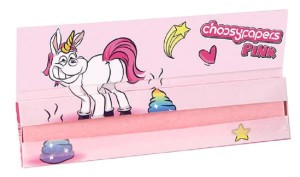 Choosypapers PINK King Size Slim Zigarettenpapier "Puking Unicorn"